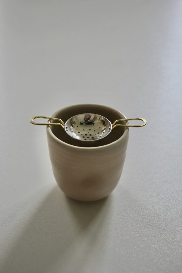 Silver Tea Strainer - regular handle - Image 2
